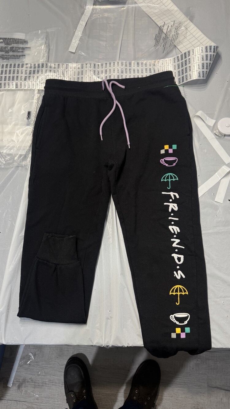 Friends Black Sweatpants Size Medium Used Excellent Condition